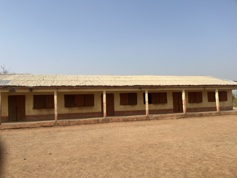 Rural school classroom block supported under RACED Ghana's education programme